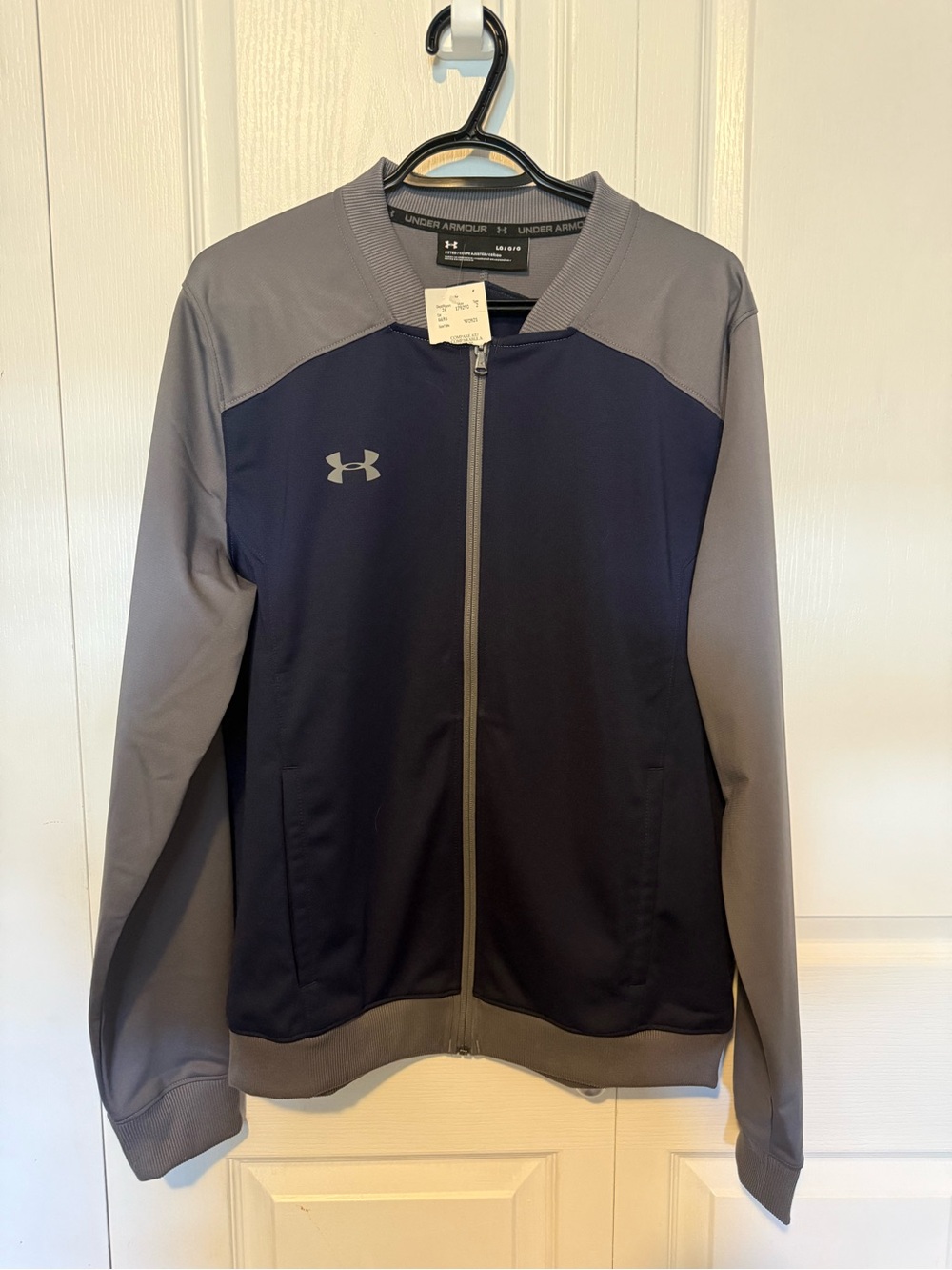 Under Armour Navy and Gray Lightweight Full-Zip Jacket